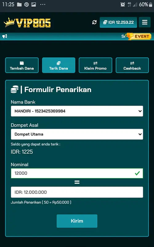vip805 APK Resmi Unduh